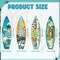 4 Pcs Summer Surfboard Decor Hawaiian Wooden Beach Wall Decor Tiki Tropical Bar Decorations Surfboard Wall Hanging Sign for Home Aloha Birthday Party(Summer,15.75 x 4.41 x 0.2 Inch)